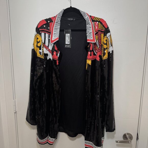 NWT NASTY GYAL COUNTRY STAR SEQUIN SHIRT SIZE US14 - Picture 3 of 6